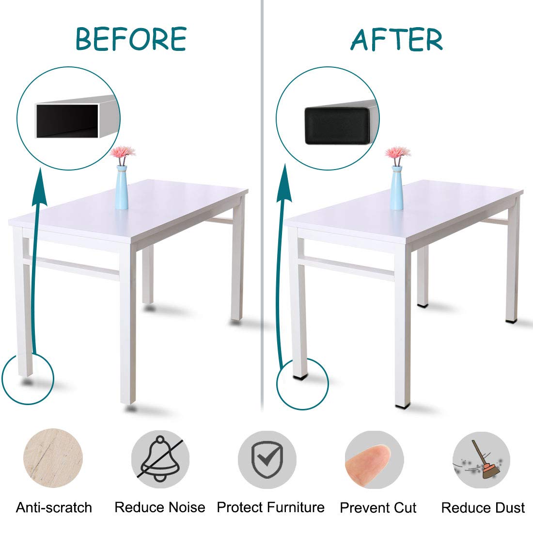 Cjueiom Lot De 20 Housses De Protection Rectangulaires En