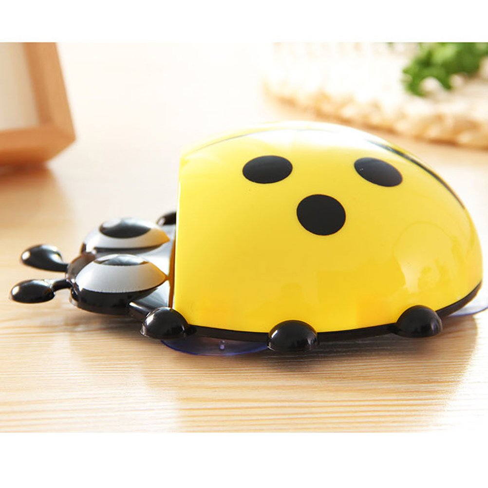 Blu) Portaspazzolino da parete con ventosa per bambini, con grazioso design a coccinella. Set da bagno con ventosa per spazzolino e dentifricio. | Leroy Merlin