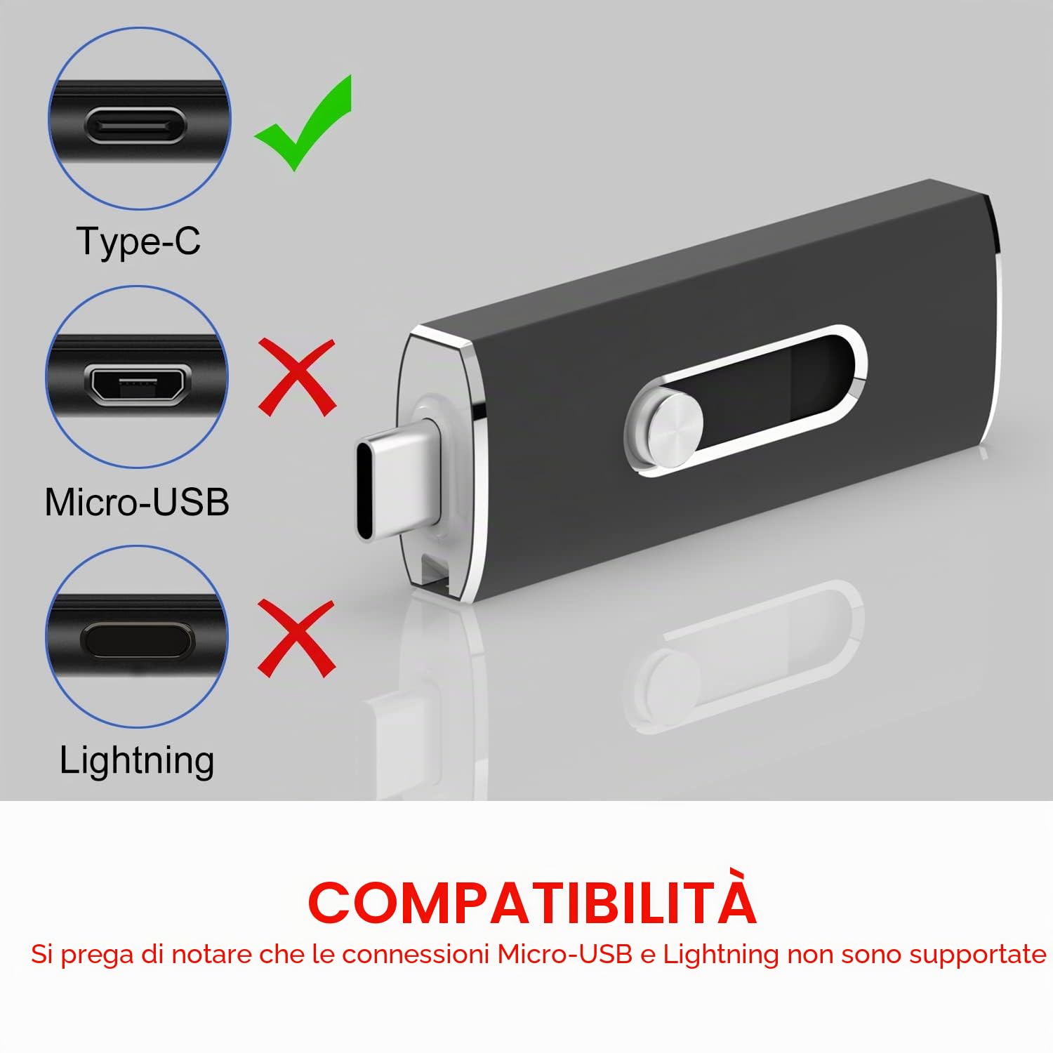 Chiavetta USB 256GB 3.2 JOIOT Chiavetta USB C 3.2 gen 2 (380 MB/s in lettura) Dual Pennetta USB Tipo C Pen Drive Flash Drive Memoria Stick per Cellulare Smartphone Android MacBook Tablet PC Nero