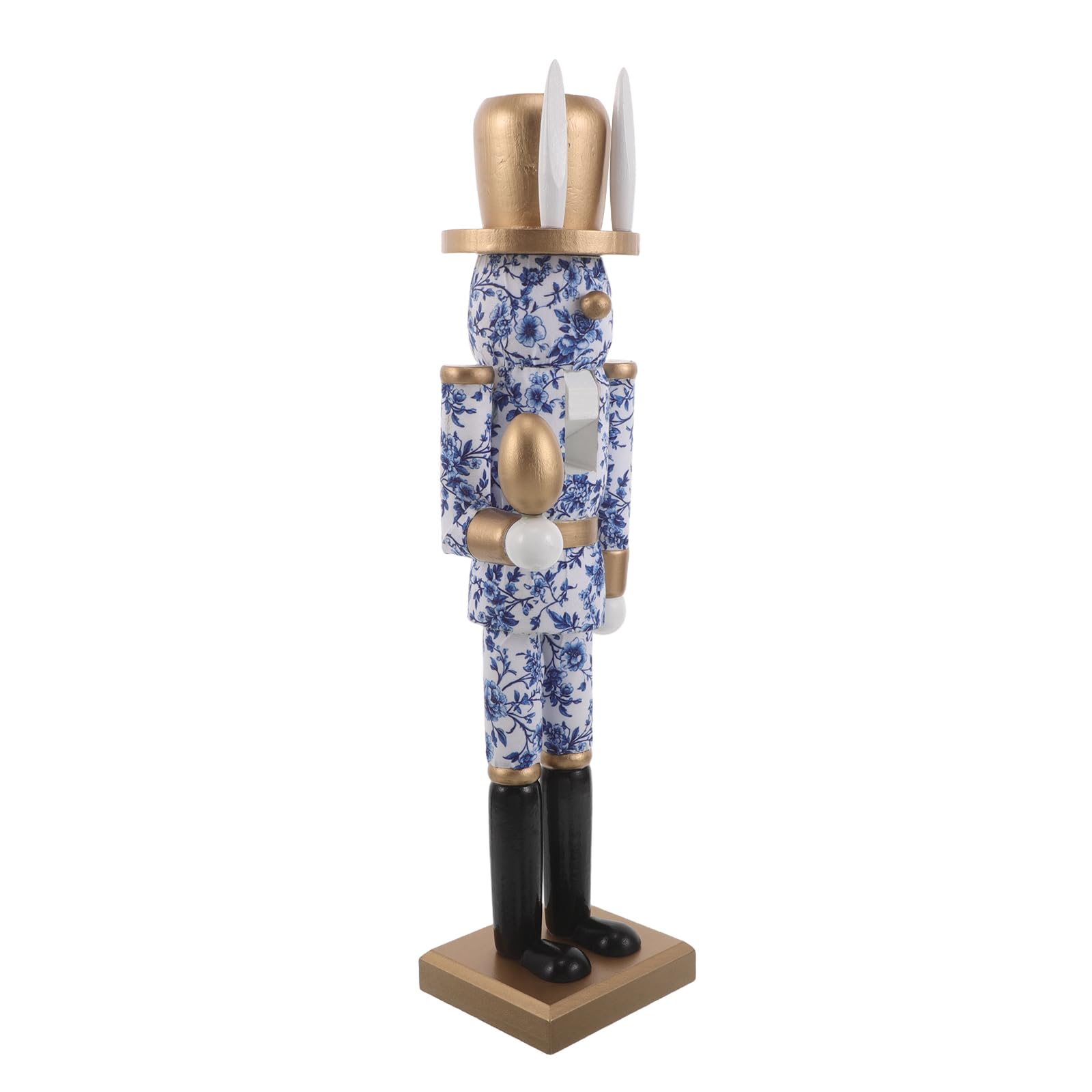 Décoration de table printanière lapin casse-noisette bois ornement Pâques