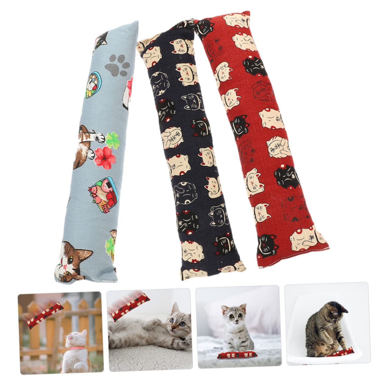 9 Piezas De Juguetes De Almohada De Hierba Gatera, Juguetes De Dentición para Gatos De Interior, Estimulantes para Gatos De Interior, De Hierba Gatera,