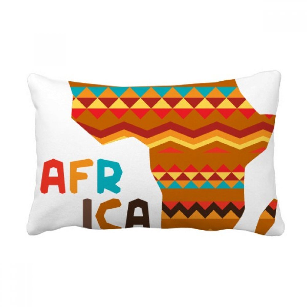 Oreiller lombaire Afrique multicolore 16x24 pour sublimer votre canapé de salon
