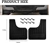 4 Piezas Guardabarros para Auto, Goma Flexible, Protector contra Salpicaduras con Herramientas, Accesorios Exteriores para Protección Delantera y Trasera, Universal para Camioneta SUV 3