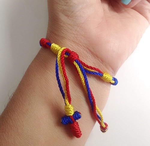 Miniatura 4 de Venezuela Tricolor Bracelet Map Stars Pendants Vinotinto Gifts