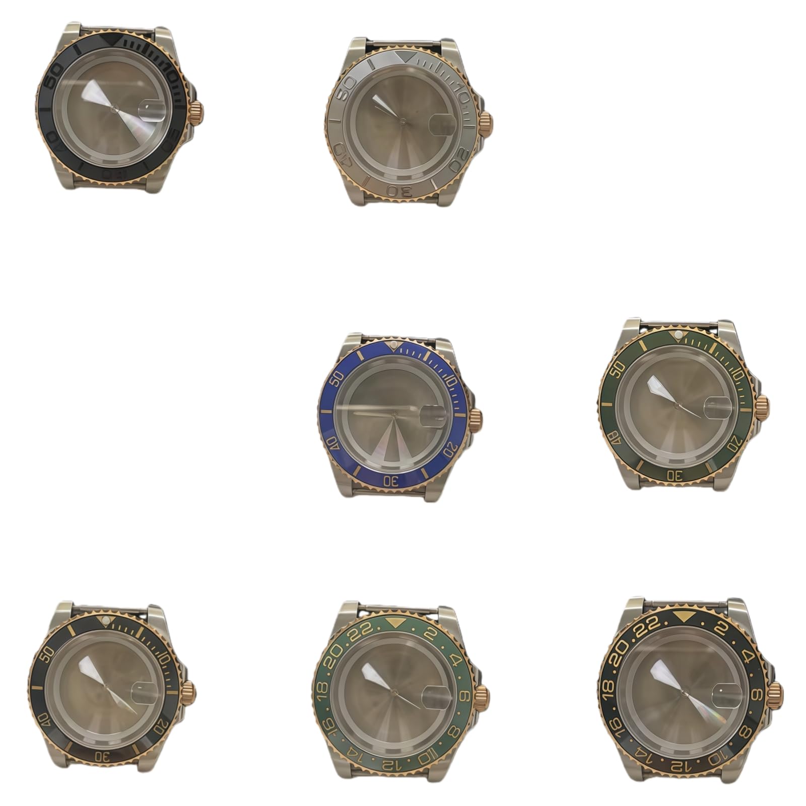 Ersatz Uhrengehäuse Set 41mm Bicolor Roségold Mingzhu 2813 8205 Werk Saphirglas Modding Teile für Rolex Submariner-5 41MM