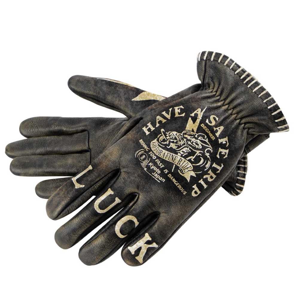 Amazon.co.jp: DEGNER (デグナー) レザーグローブ オートバイ用 BK