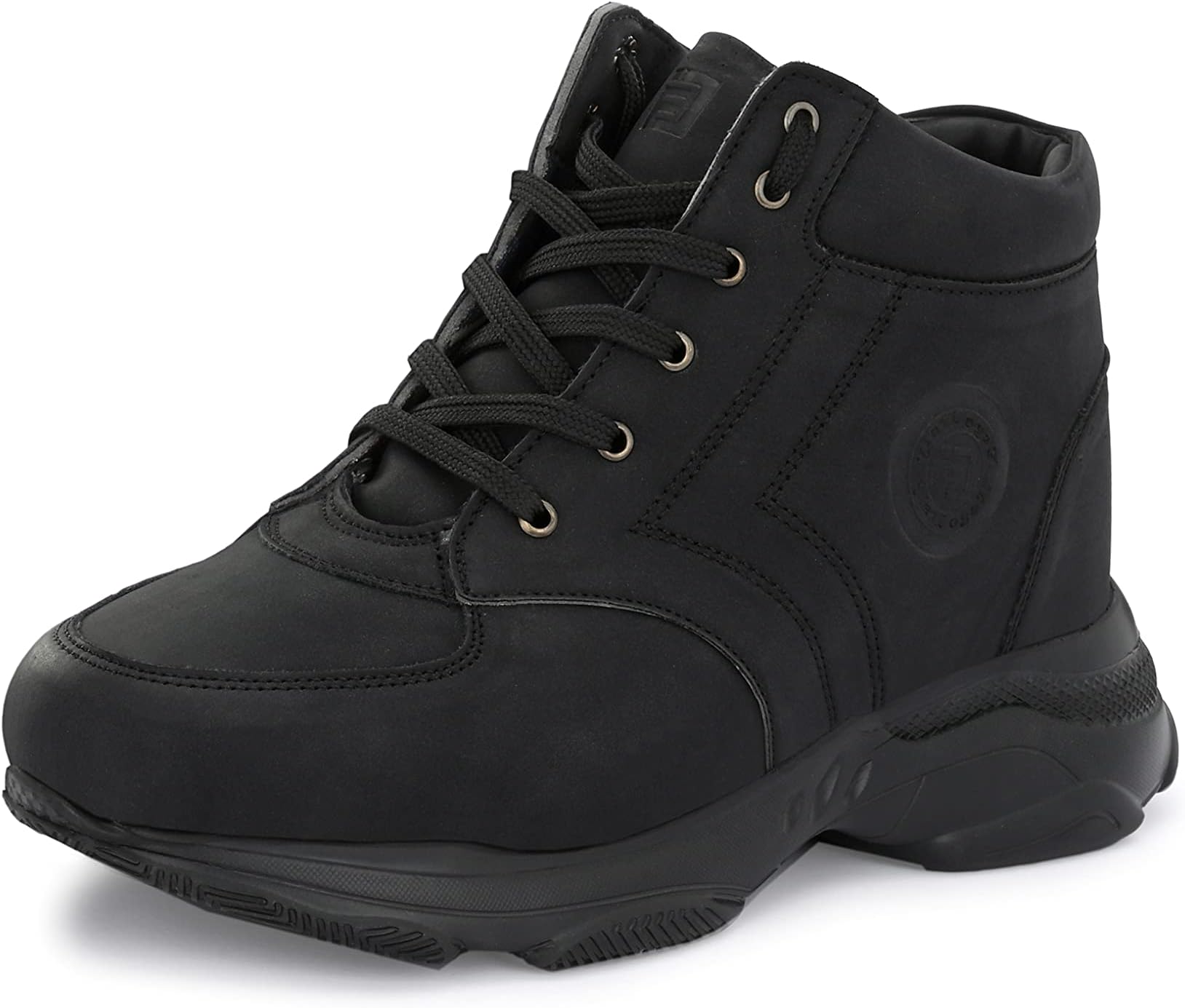 Eego Italy Men 3 Inch Hidden Height Increasing Casual Outdoor Sneakers Boot in Eva Sole. Height Elevator Boots