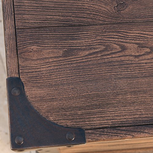 Christopher Knight Home Delaney Outdoor Square Firepit - 40,000 Btu, 32", Brown #TOP5