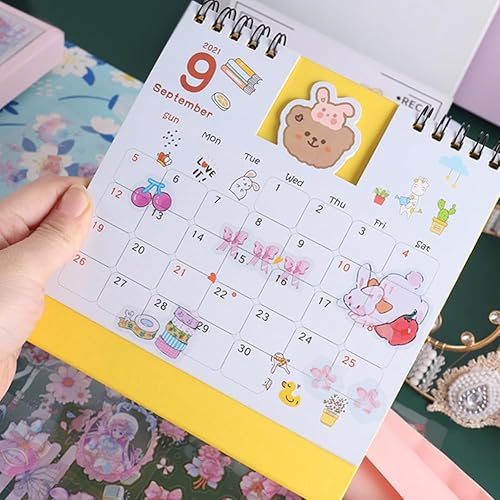 Miniatura 7 de Conjunto de calcomanías lindas de animales (100 hojas) - Kawaii transparentes de PET de dibujos animados decorativos para álbum de recortes, diario,