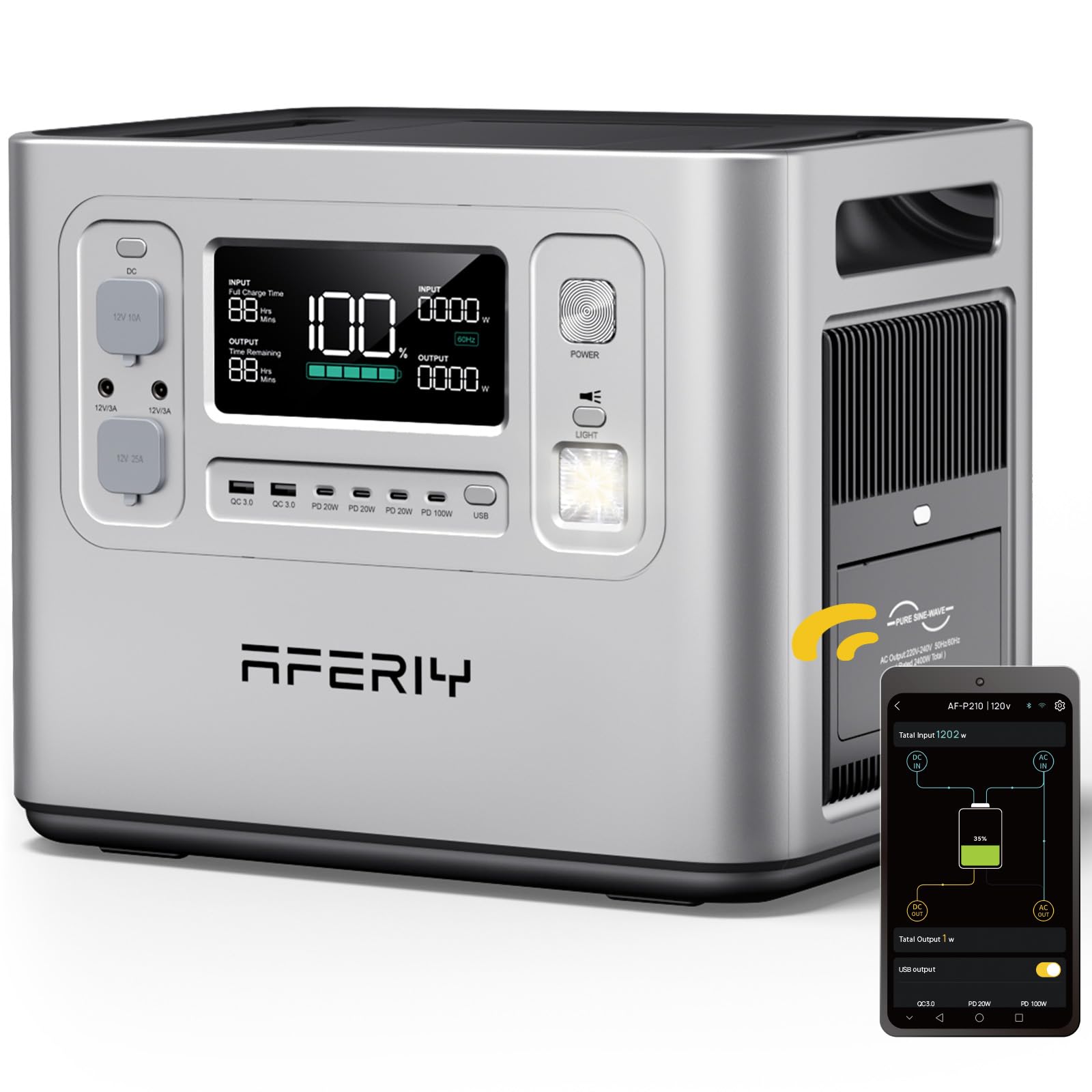 AFERIY Tragbare Powerstation 400W SET