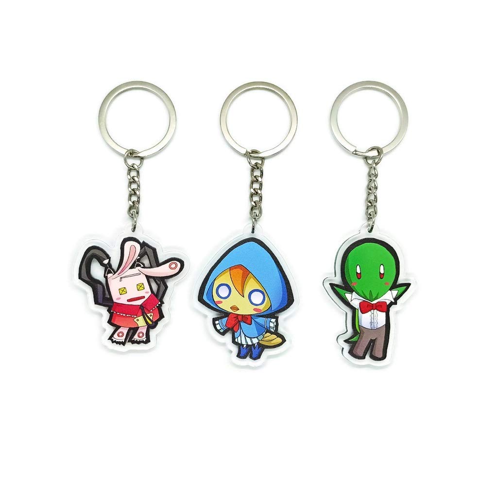 Inc. - Set of 3 Bleac Acrylic Keychain Ririn, Kurodo, Noba