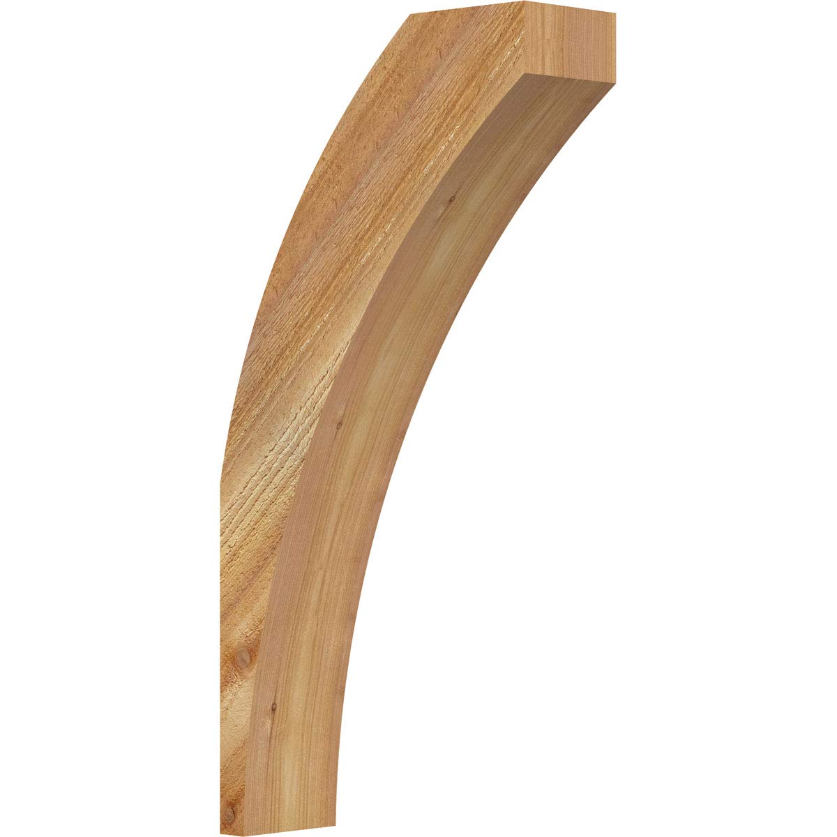 Ekena Millwork BRC04X12X24THR00RWR 4"W x 12"D x 24"H Thorton Rough Sawn Knee Brace, Western Red Cedar