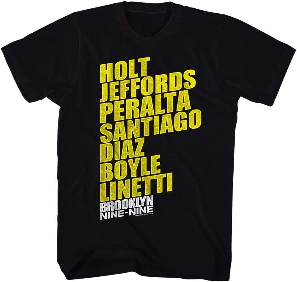 Brooklyn Nine Nine - Mens Names T-Shirt