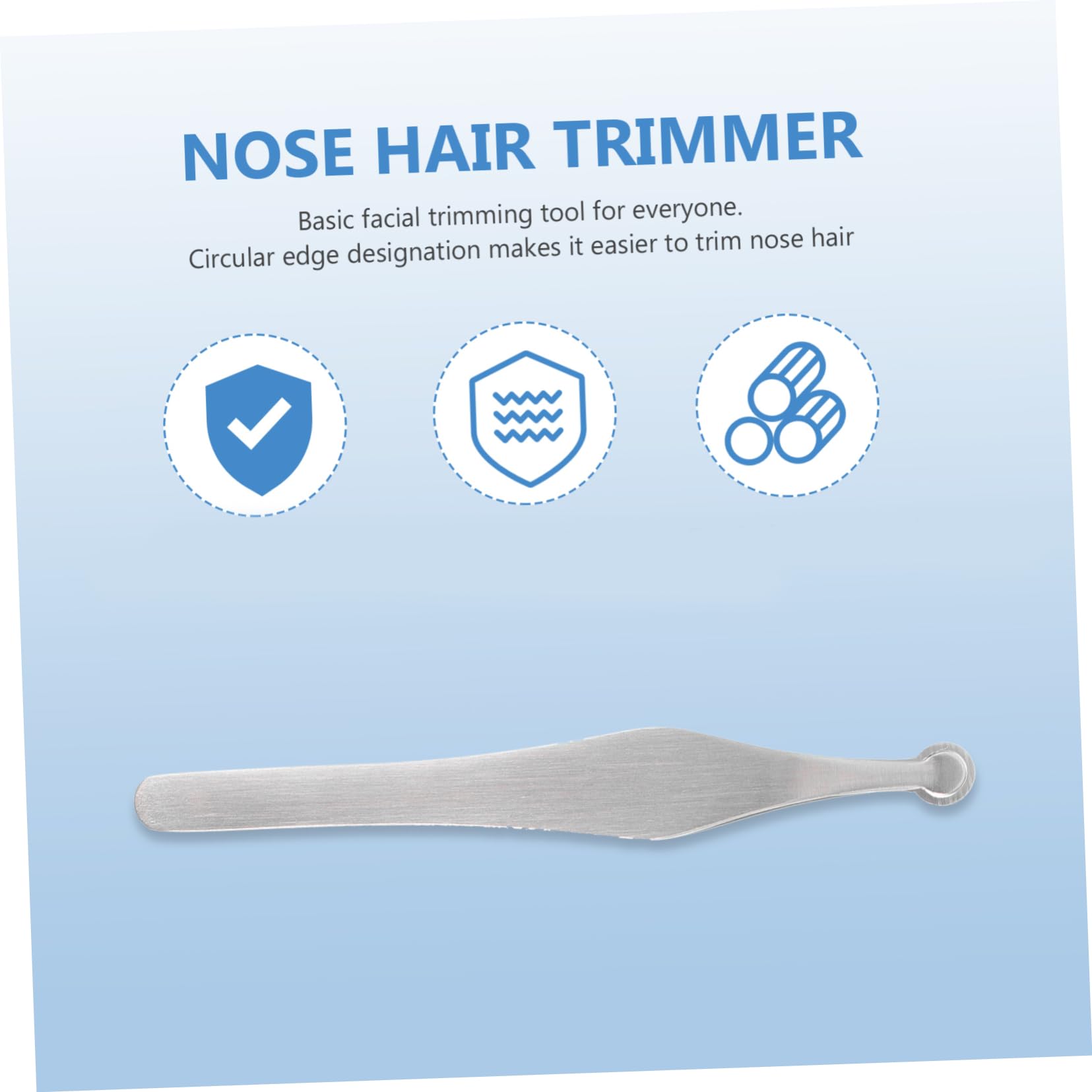 Healeved 3St Pinzette zum Trimmen der Nasenhaare Nasen- und Ohrenhaartrimmer Nasenhaarschere mit runder Spitze nose hair trimmer for men nasenhaar trimmer Trimmwerkzeug Trimmer-Werkzeug
