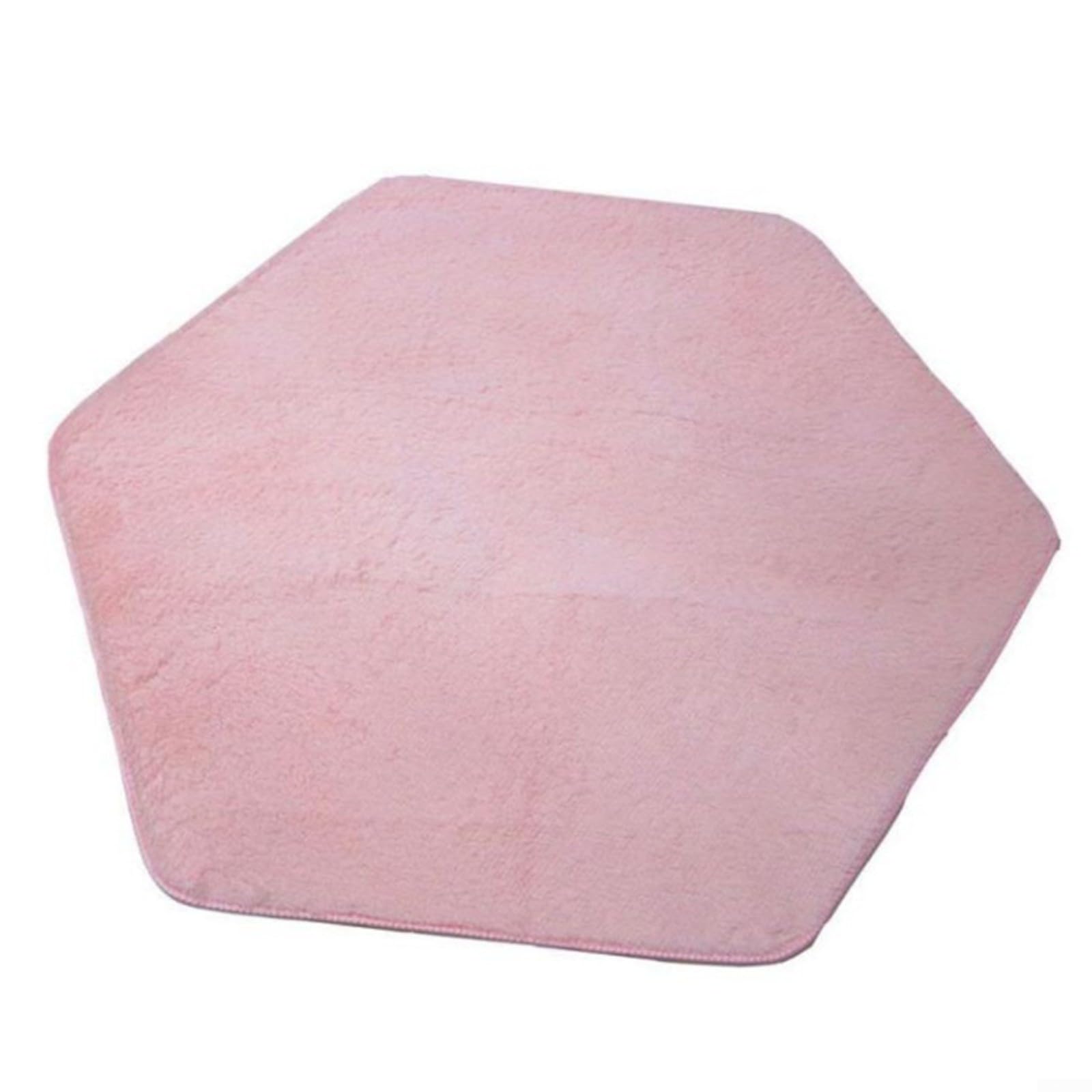 GLFLOW Soft Hexagon Play Mat For Baby Crawling And Kids Games Rug For Bedroom Room Nursery Decor Safe Floor Covering(Pink)