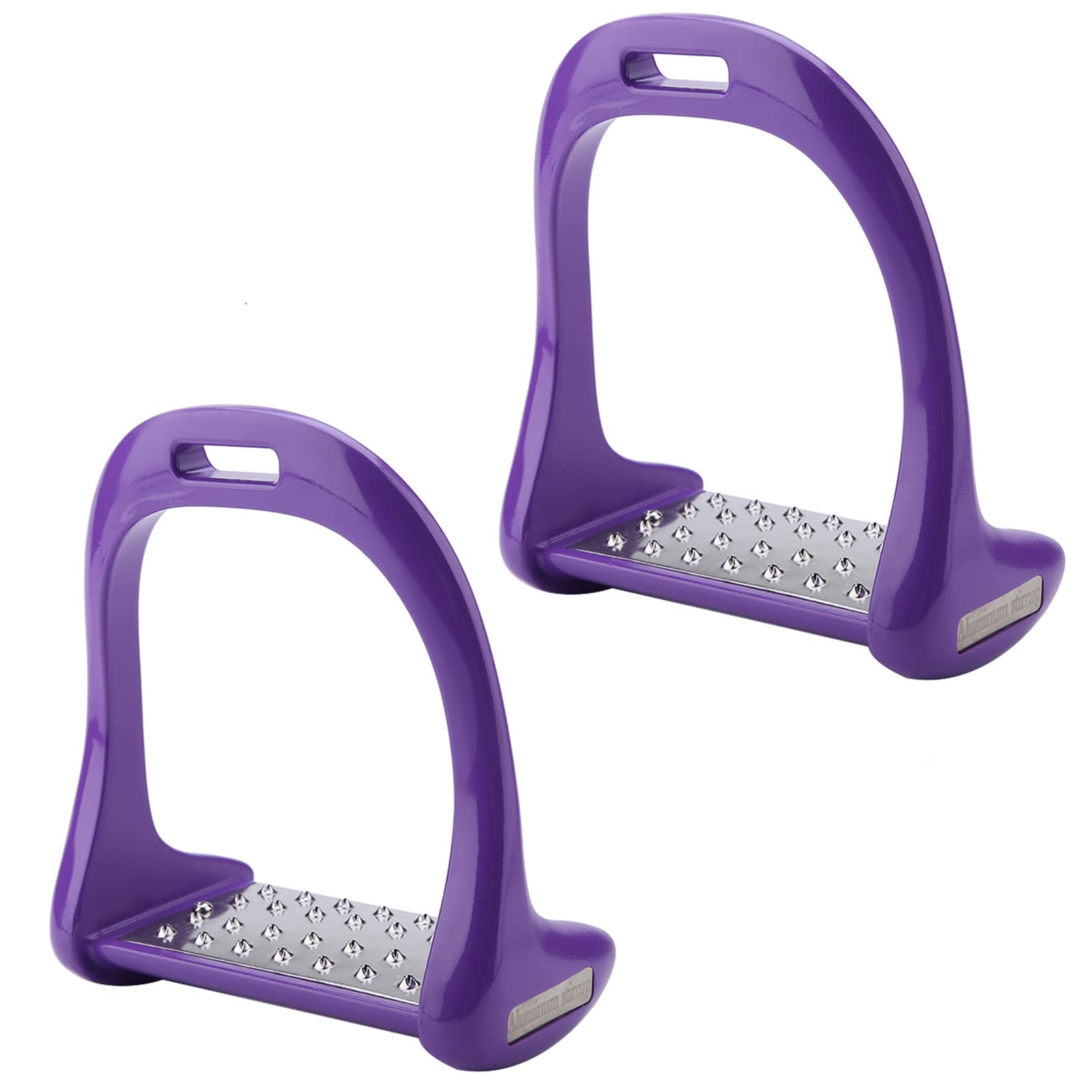 Estribo de equitación antideslizante de acero inoxidable, estribo de aluminio ecuestre, diseño ligero y duradero con 5 opciones de color para jinetes, 120 x 36 mm