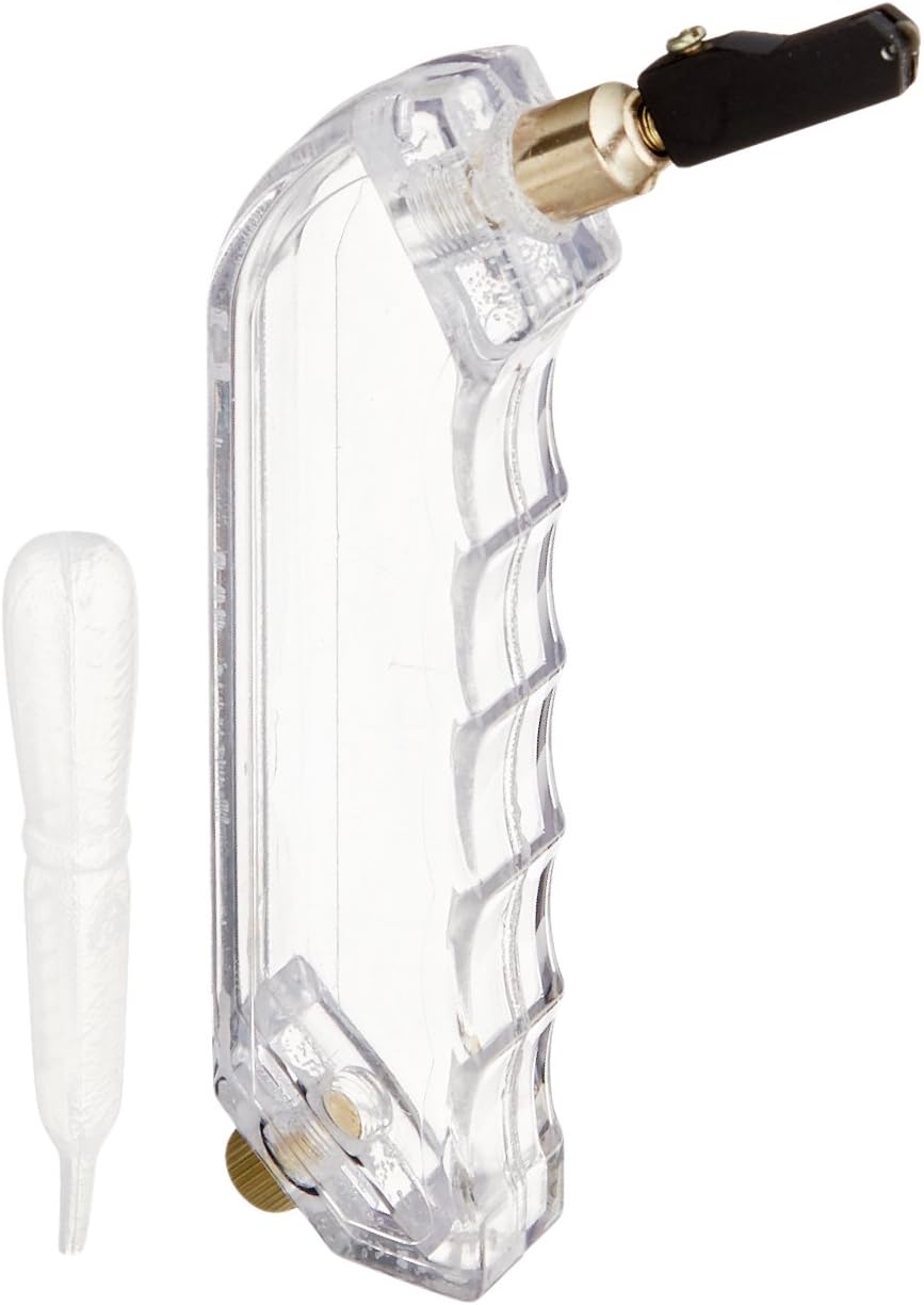 Kirby Oil-Fed Pistol Grip Glass Cutter with Carbide Wheel and Clear Plastic Handle