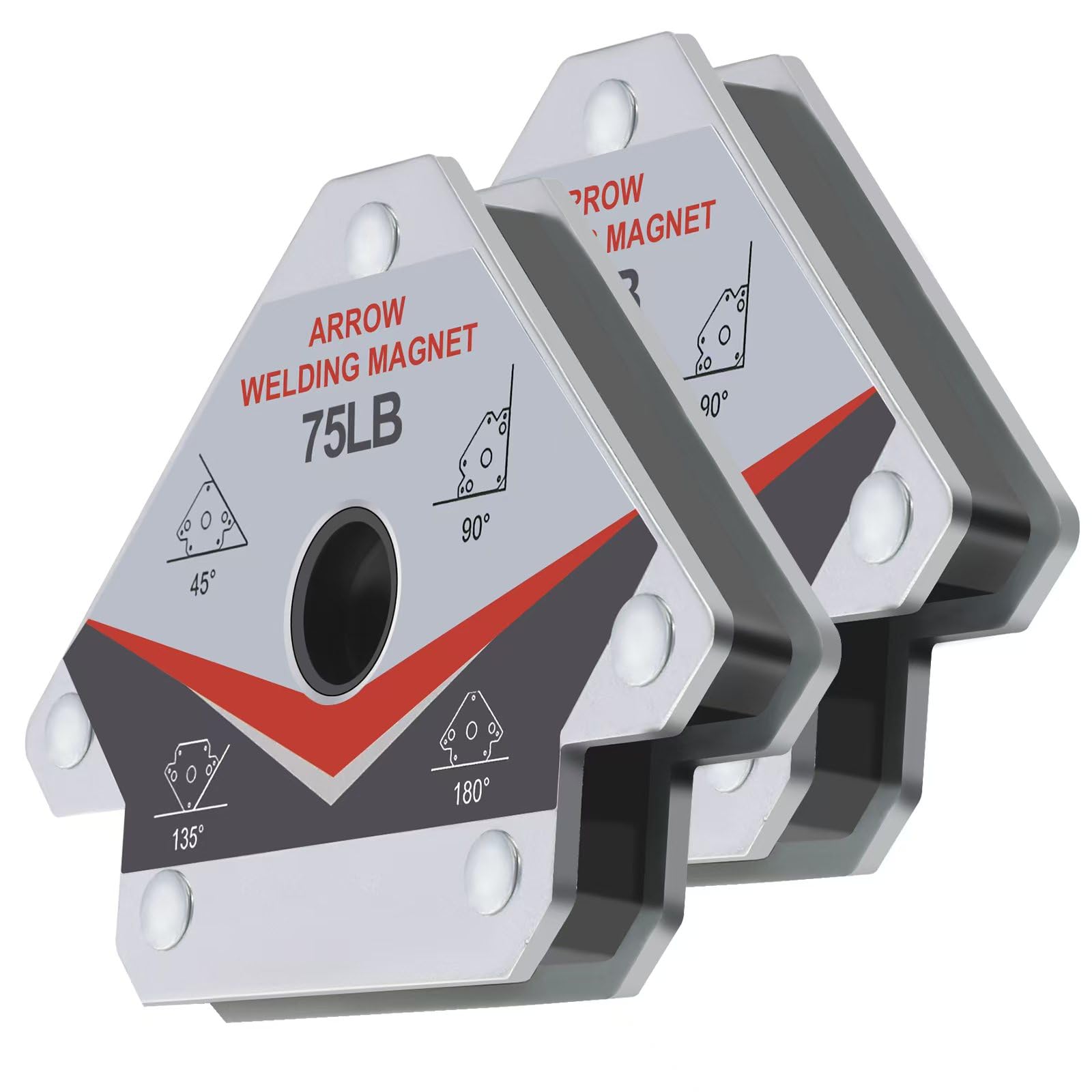 GUTIMORE Welding Magnet 75LB 2Pcs, Heavy Duty Welding Magents Holder, Holding Power Welding Accessories
