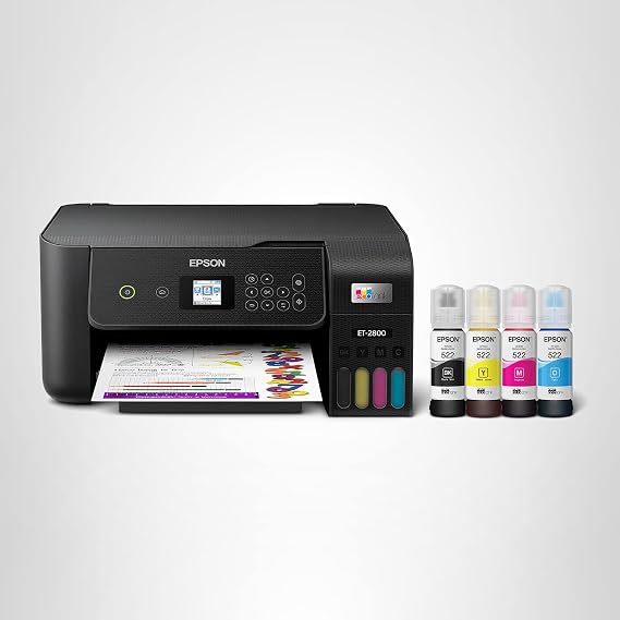 Epson EcoTank ET-2800 Wireless Color All-in-One Cartridge-Free Supertank Printer