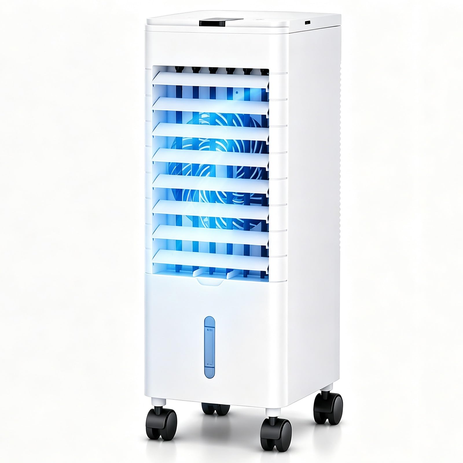 3 in 1 Evaporative Air Cooler, Portable Air Conditioners, Swamp Cooler with Remote Controller, 5.5 Water Tank for 10Hrs Cooling, 12-Hour Timer, Fast Cooling Ventless Swamp Cooler