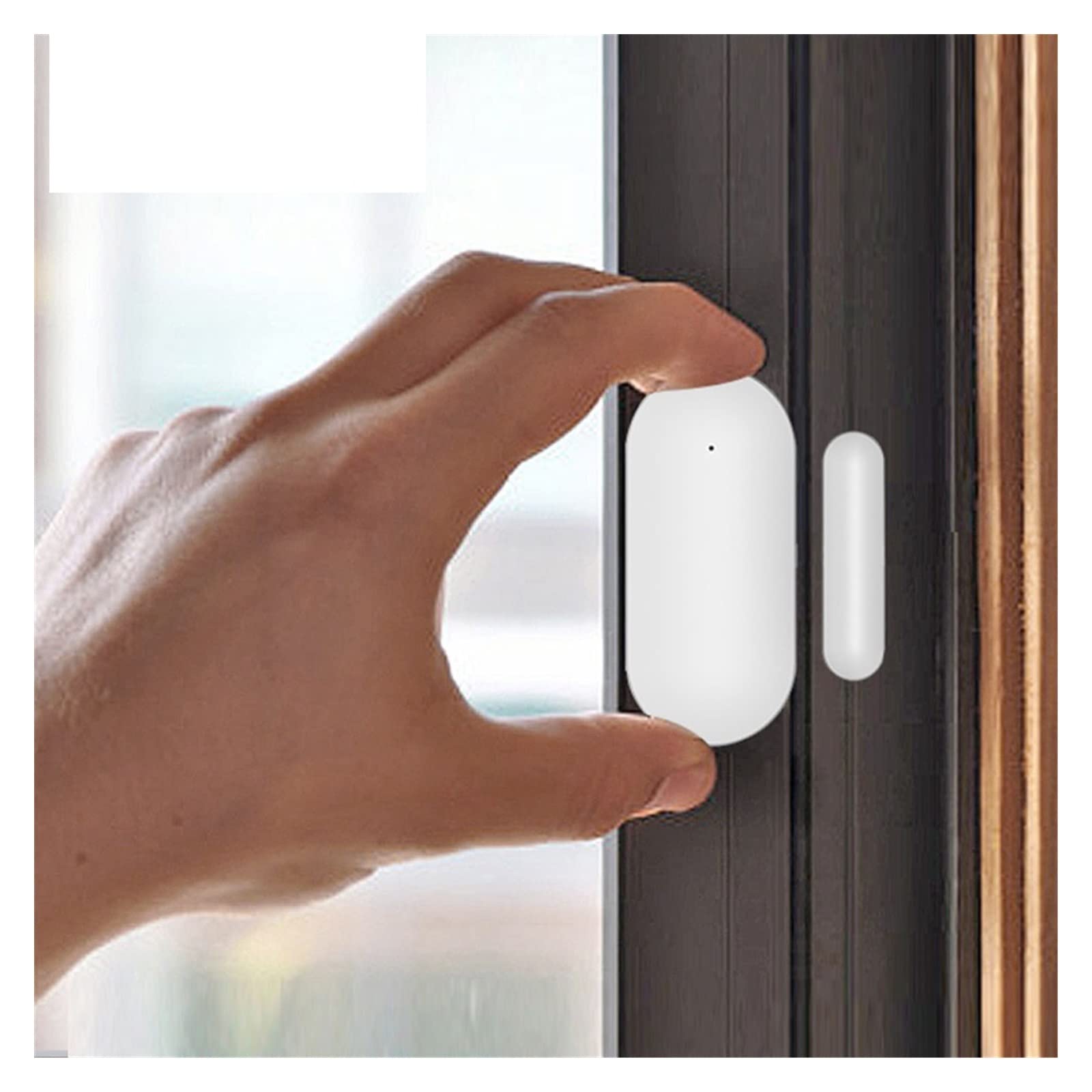 Sistema de Alarma de Seguridad para el hogar, Sensores magnéticos PB68, Detector de Puerta inalámbrico, Sensor Ventana, aplicación for 433MHz, Seguridad for el hogar, Kits Alarma(8pcs)