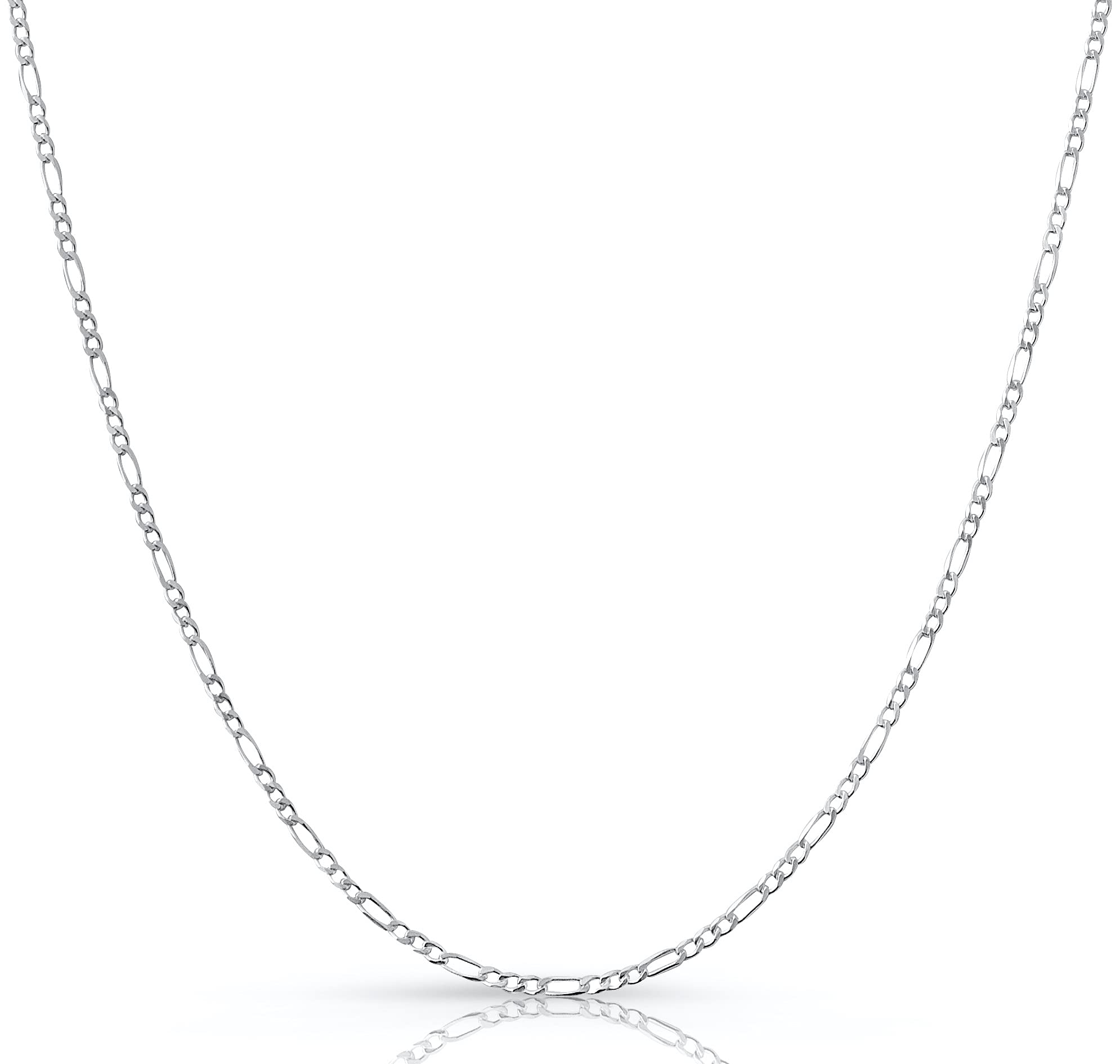 Figaro Chain Silver 2mm Figaro Chain Necklace Nominal