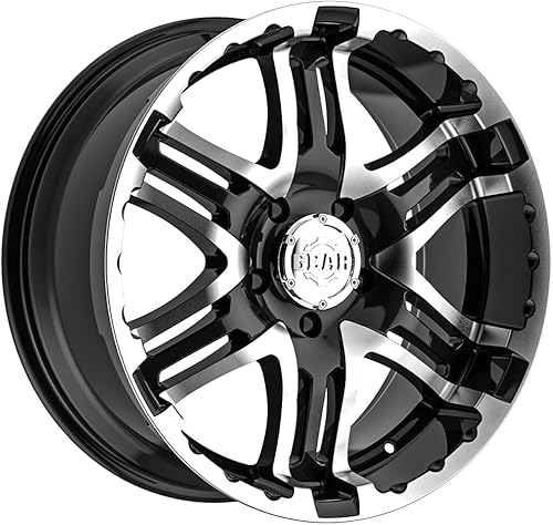 Miniatura 1 de Gear Alloy Rueda doble bomba de 713 MB con acabado mecanizado (16 x 8 pulgadas5 x 4.5 pulgadas, 0.000in de desplazamiento)