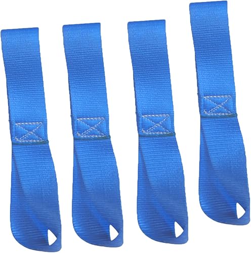 Miniatura 8 de AsgenoX Correas de amarre de bucle suave, resistencia a la rotura de 45000 libras, paquete de 4 bucles para asegurar cuatrimotos, motocicletas, UTV,
