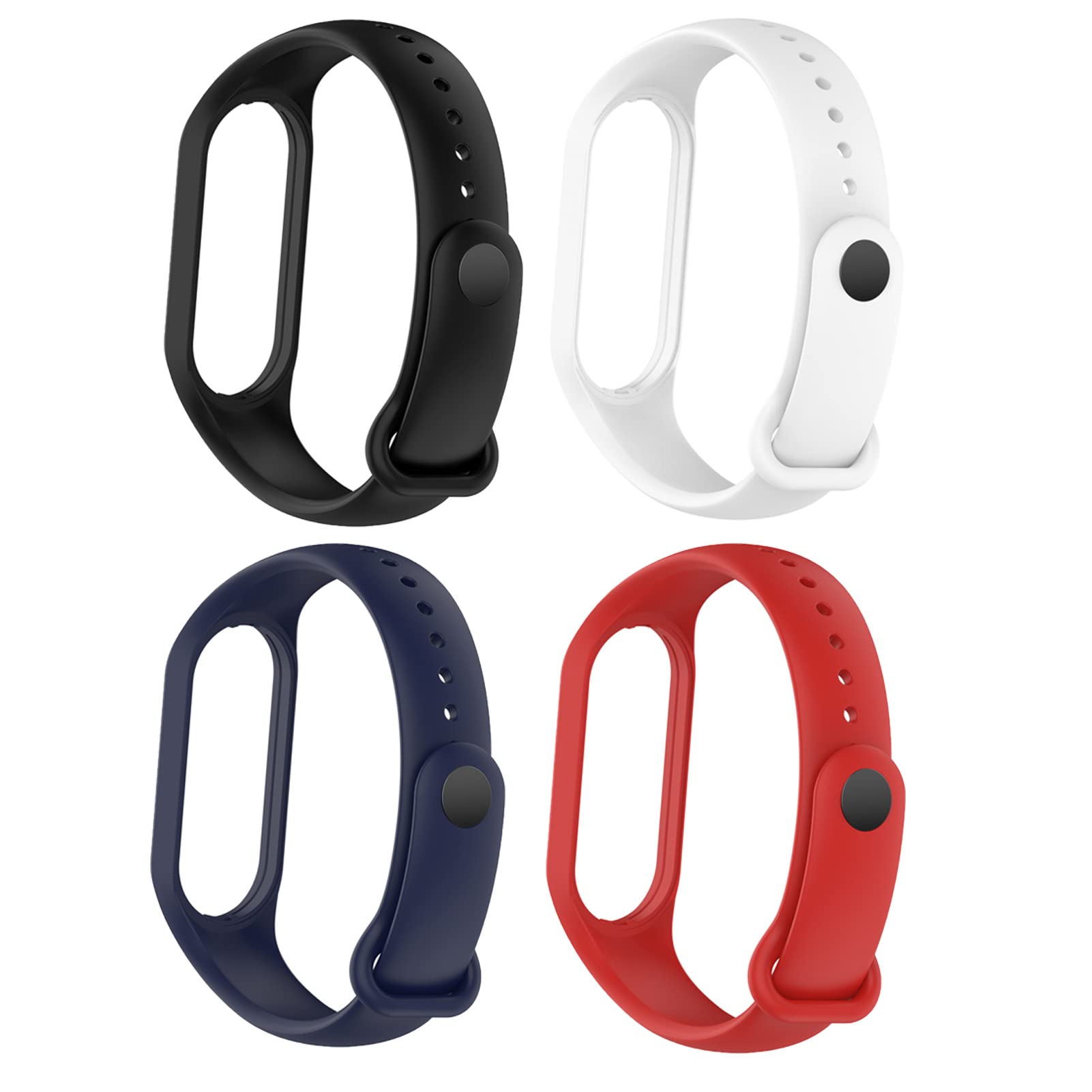 Hesheng Compatible with Xiaomi Mi Band 7 Band,Colourful Silicone Wristbands Replacement Bracelet for Xiaomi Mi band 6/Mi Band 5 Smartwatch Mens Women