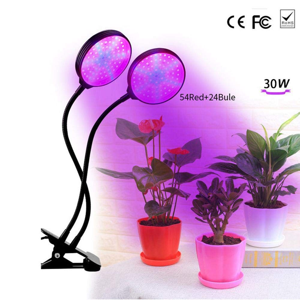 Buy Roebii LED Growth Light,Timed 5Speed Dimming,Waterproof DualHead