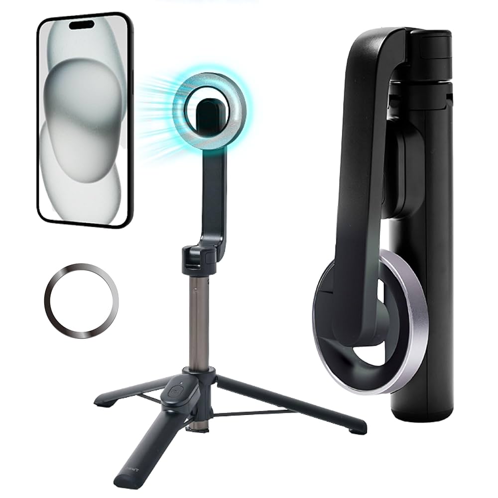 セルカツール マグネットスタンド 自撮りモニター 遠隔シャッター vlog セルカツール マグネットスタンド 自撮りモニター 遠隔