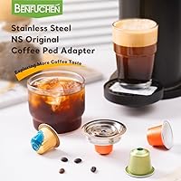 Vista 6 de Adaptador de cápsulas reutilizable N espressoVertuo compatible con Delonghi ENV135/VertuoLine GCA1, convertidor de cápsulas de café BENFUCHEN