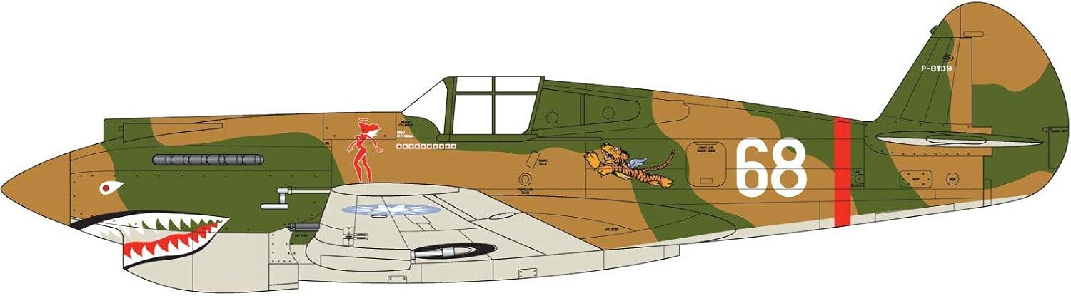 Airfix A01003 Curtiss Hawk 81-A-2 Model Building Kit, 1:72 Scale