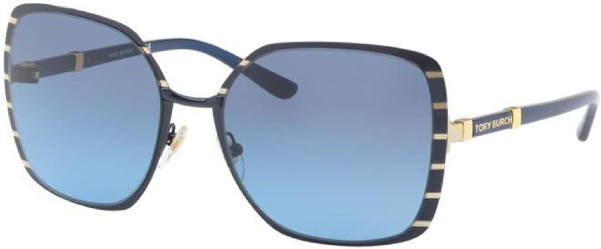 Tory Burch TY6055 Sunglasses 32168F-57 - Midnight Navy/gold Frame, Blue Gradient TY6055-32168F-57