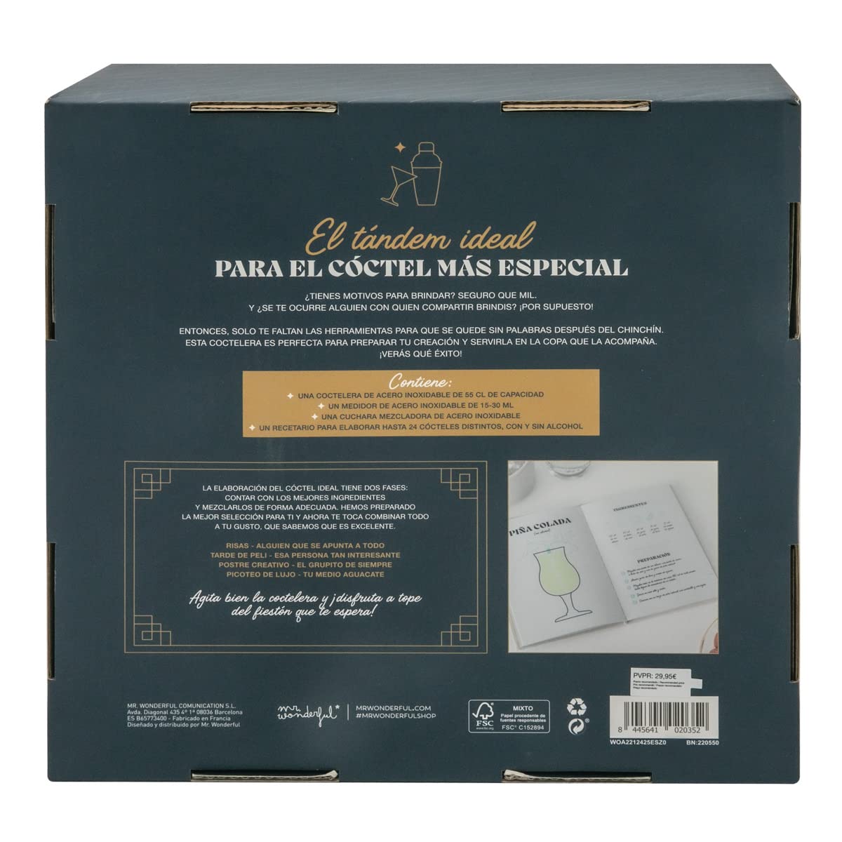 Mr. Wonderful - Kit de cóctel con muchas ganas de fiesta.