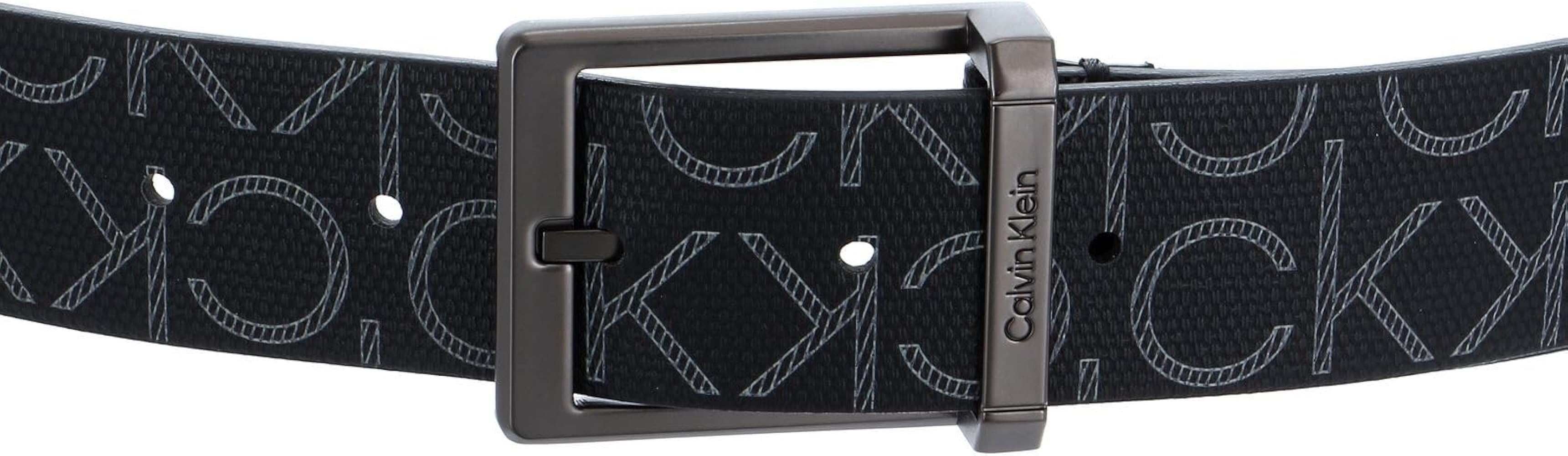Amazon | [カルバンクライン] ベルト CKロゴ ベルト メンズ 幅3.5cm