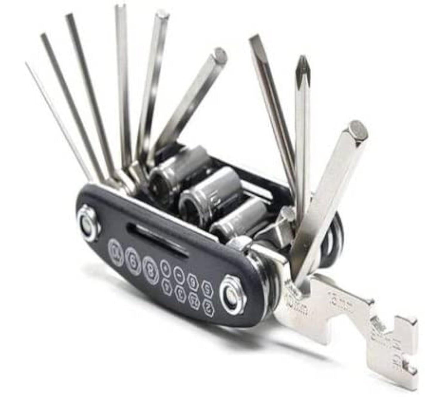 Frackson 11 in 1 Cycle Tool Kit Multi Purpose Mountain Bike Bicycle Repair Tool Kit Allen Key Spoke Wrench (Black 15 in 1) (B09XQWSJYB) Amazon Price History, Amazon Price Tracker