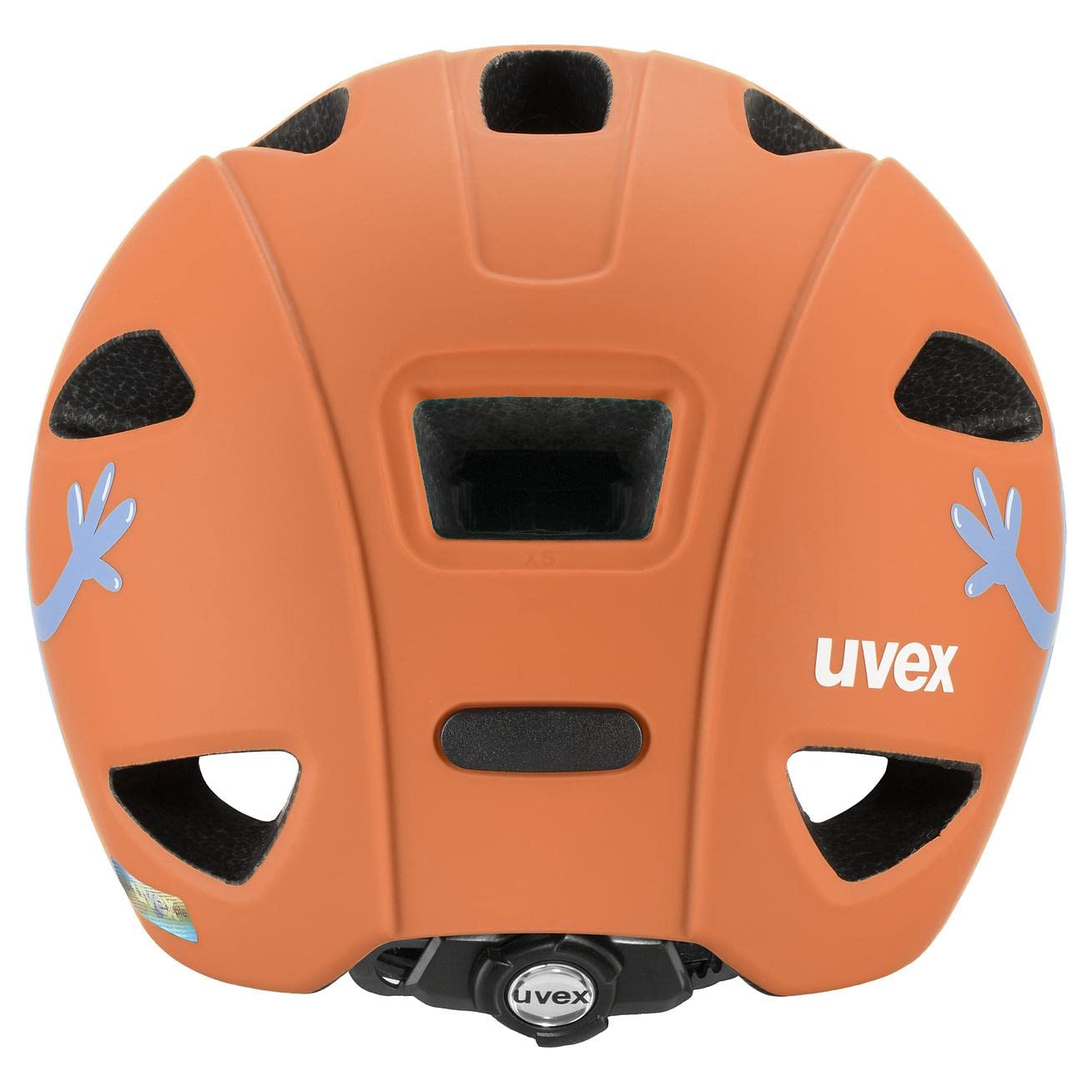 uvex oyo style - lekki kask rowerowy dla dzieci - zintegrowana ochrona boczna - indywidualna regulacja wielkości - monster papaya matt - 45-50 cm
