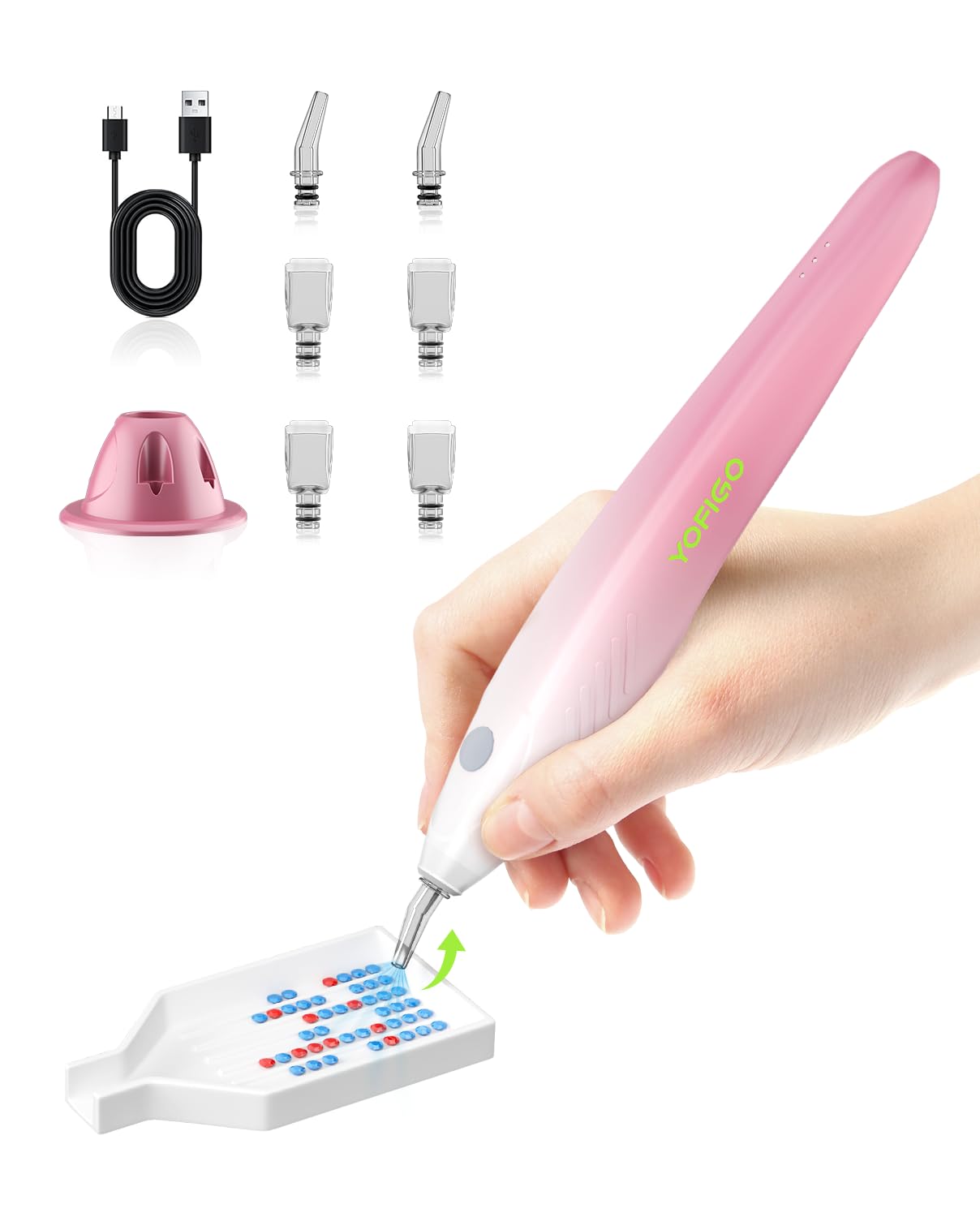YOFIGO Stylo de peinture diamant électrique rechargeable