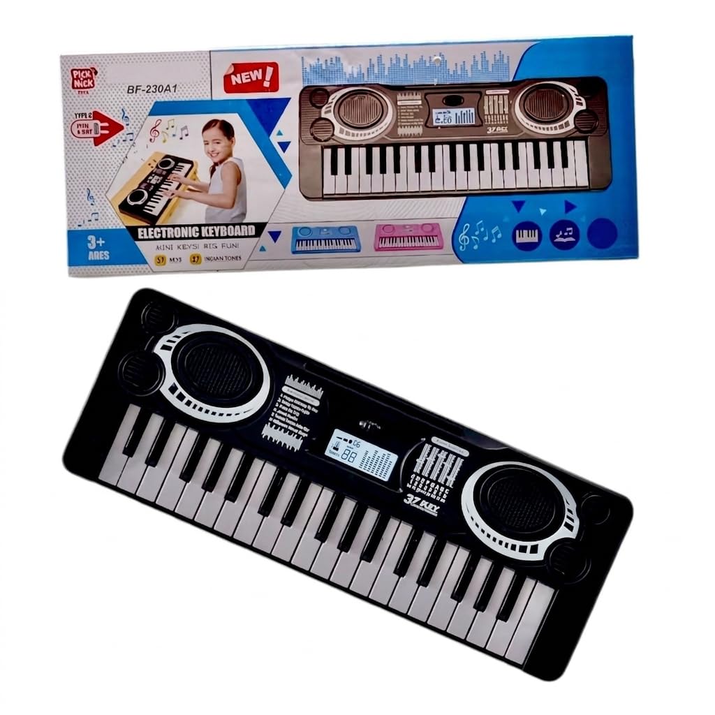 37-Key Electronic Music Keyboard for Kids | Portable Educational Piano Toy with Multiple Tones, Rhythms & Demo Songs | USB Power Supported Musical Learning Instrument Gift for Boys & Girls-image-47