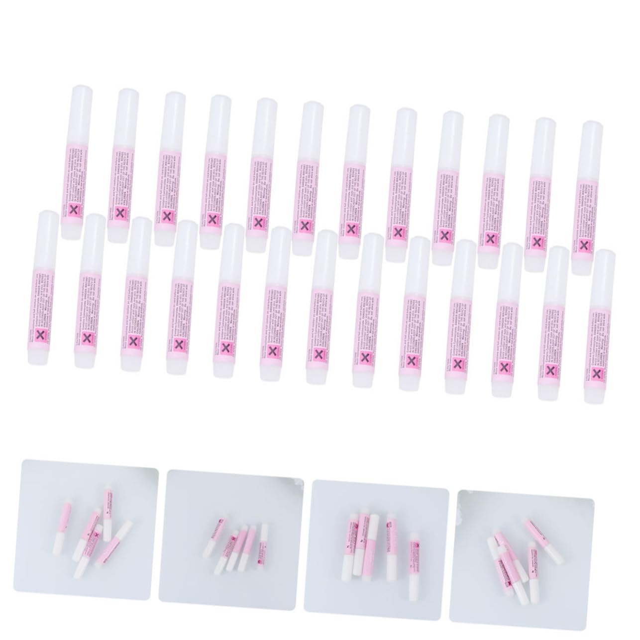 Didiseaon 3 Juegos De Pegamento Para Uñas Postizas De 2 G Secado Rápido Adhesivo Fuerte Para Manicura Y Decoración De Uñas 25 Unidades X 3