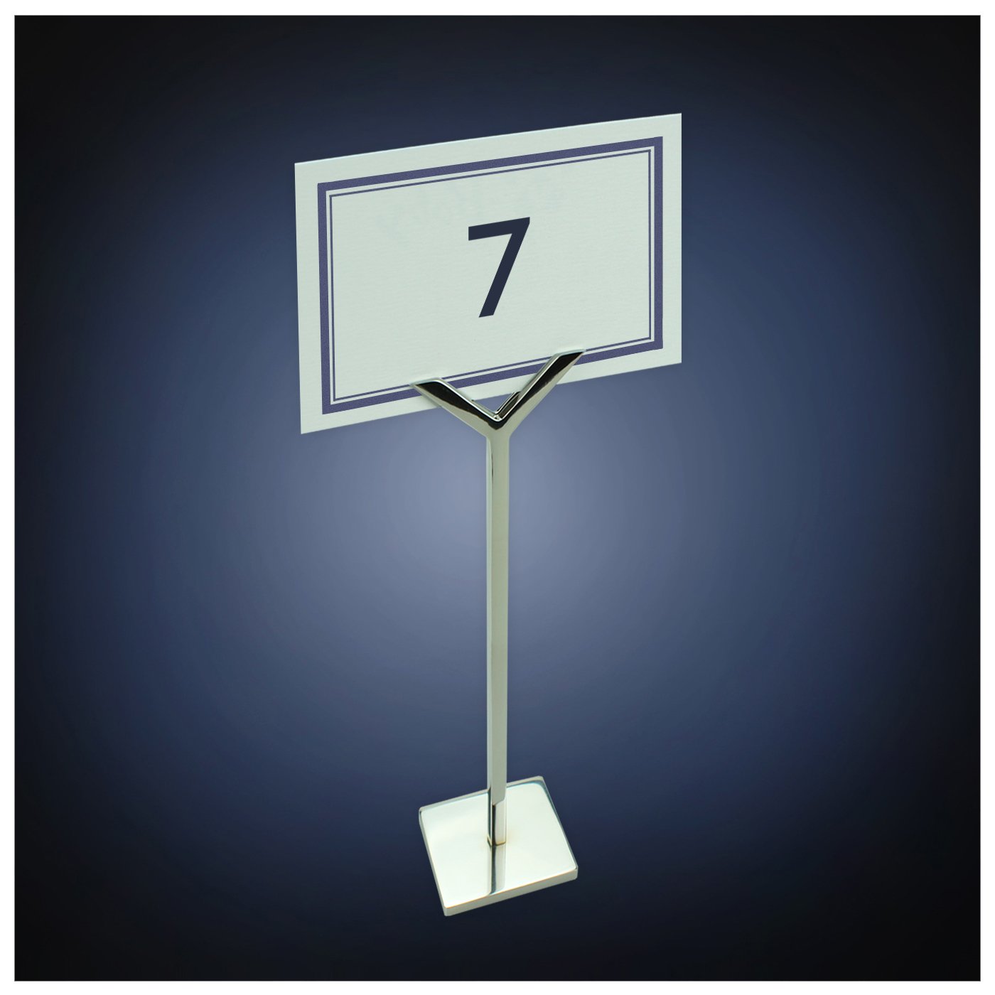 Modern Art Place Card Holder mr112 Stainless Steel Mirror Polish Patent Applied for--Table Card Holder Menu Memo Recipe Tabletop Number Sign Holder Display Stand Gift.