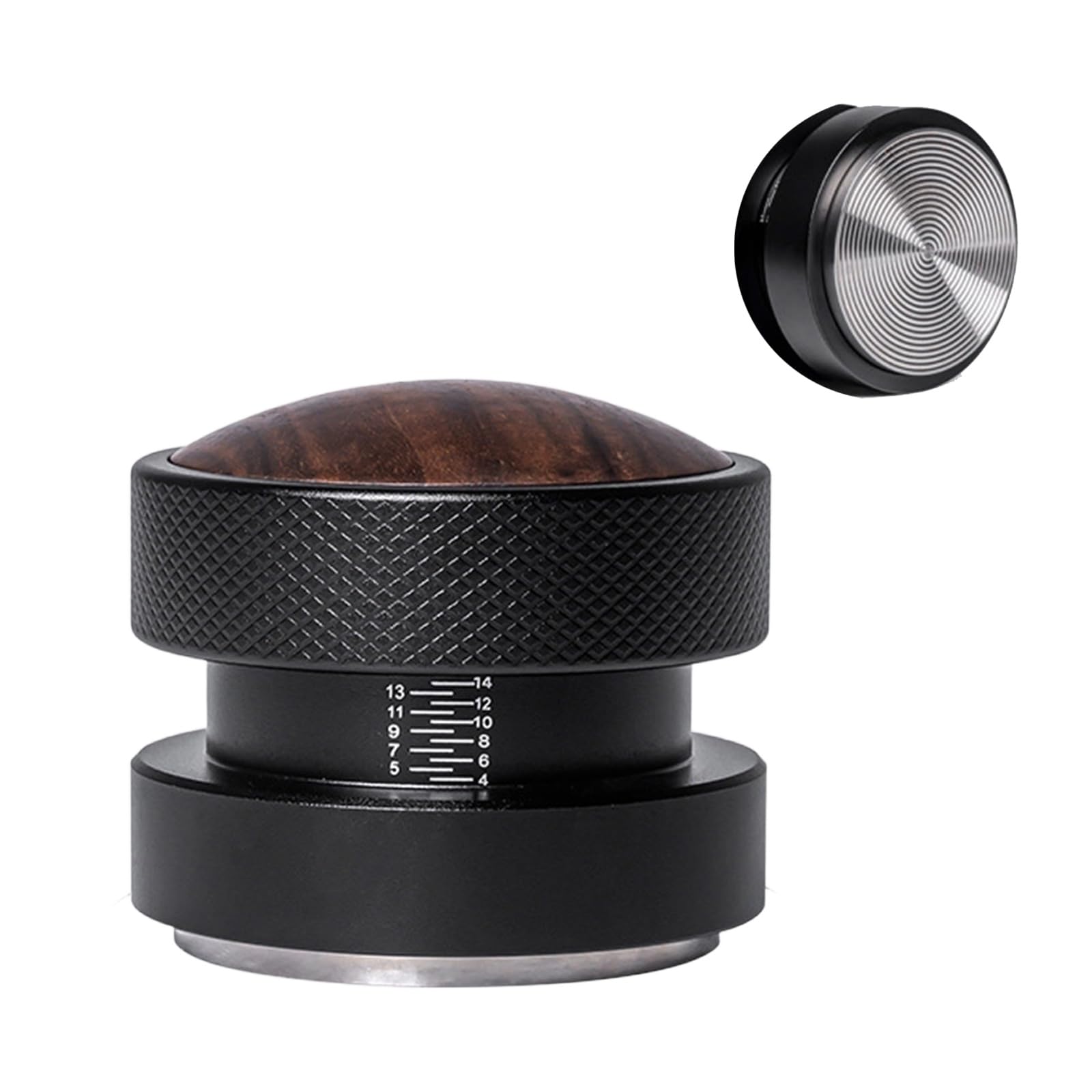 Msioytog Calibrated Espresso Tamper Adjustable Depth Coffee Distributor with Nonslip Handle Coffee Accessories Easy to Use Accessories