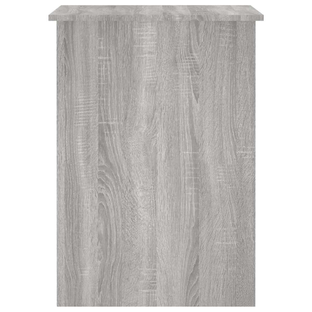 Scrivania Grigio Sonoma in Legno Multistrato 100x55x75 cm con Ripiani e Cassetto per Ufficio Studio Casa Smartworking Postazione PC Gaming Salvaspazio