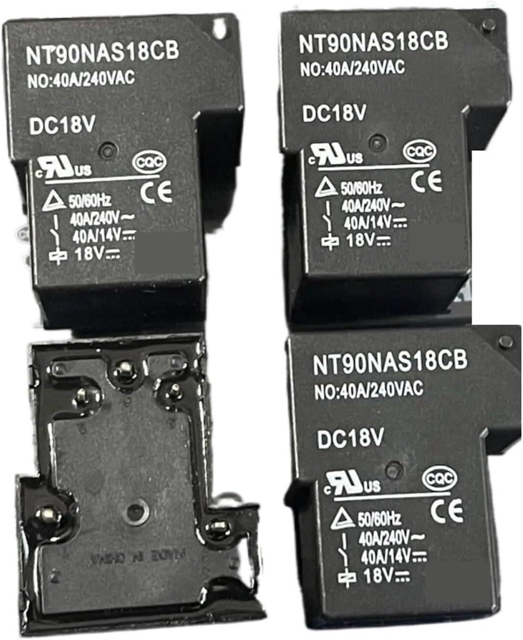 Relé de 4 pines NT90RHAE24CB de 30A 240VAC tipo T90 para placas electrónicas y PCB