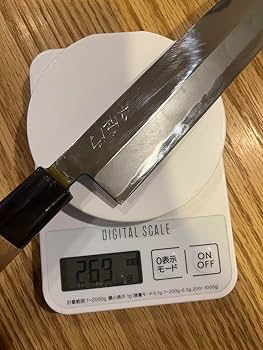 柳刃包丁　西田刃物工房 大祐作 水牛角柄　青紙2号沸かし付け本鍛造 Amazon.co.jp: 柳刃包丁 西田刃物工房 大祐作 水牛角柄 青紙2号