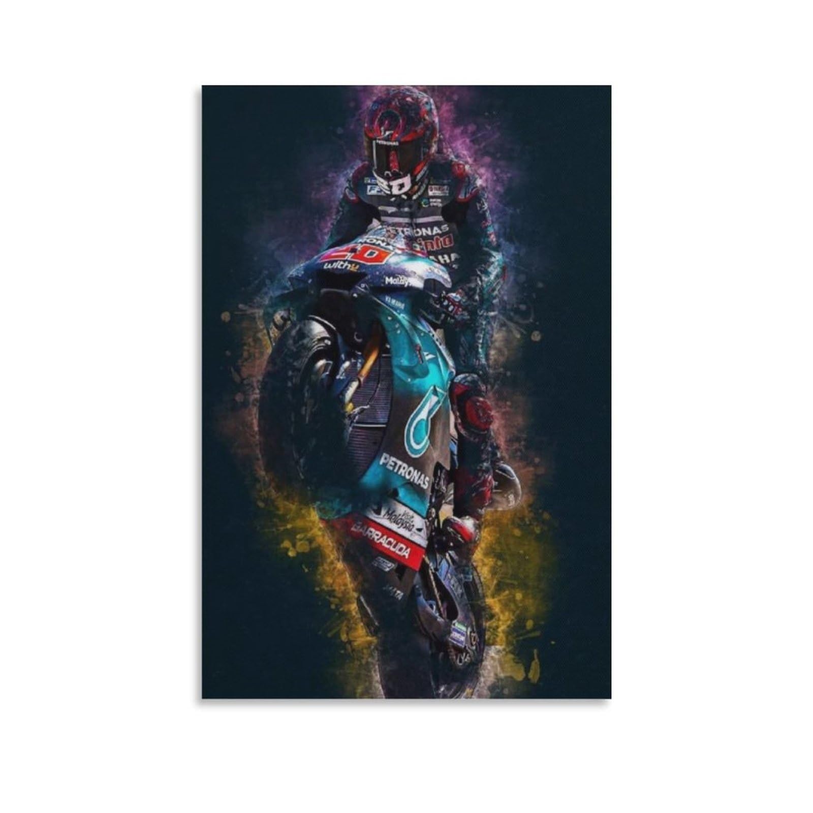 FCOIN Fabio Quartararo Canvas Poster Poster Painting Canvas Wall Art Living Room Posters Painting 08x12inch(20x30cm)