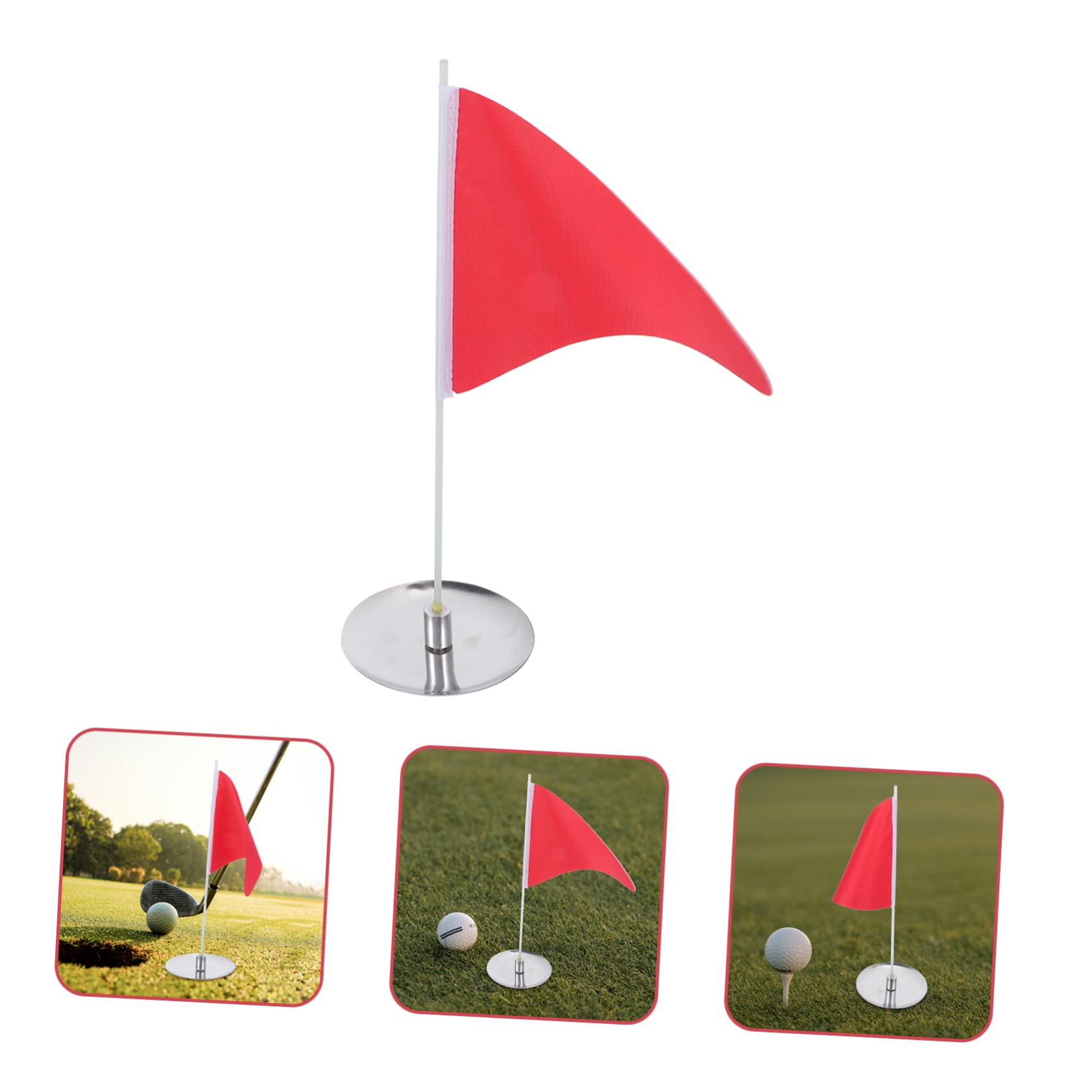 INOOMP 3sätze Golf Flagge Und Lochbecher Hochwertige Golfausrüstung Für Training Freizeitgestaltung Im Garten Leicht Und Tragbar Für Verbesserte Golf-fähigkeiten