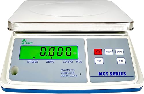 Miniatura 2 de Tree MCT 33 Plus - Balanza de conteo MID, 33 LB x 0.001 LB Pesaje de precisión Almacén Industrial Comercial Fabricación Instrumento de conteo