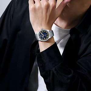 Amazon.com: ZEZAME Men's Stainless Steel Watch,Men's Mechanical